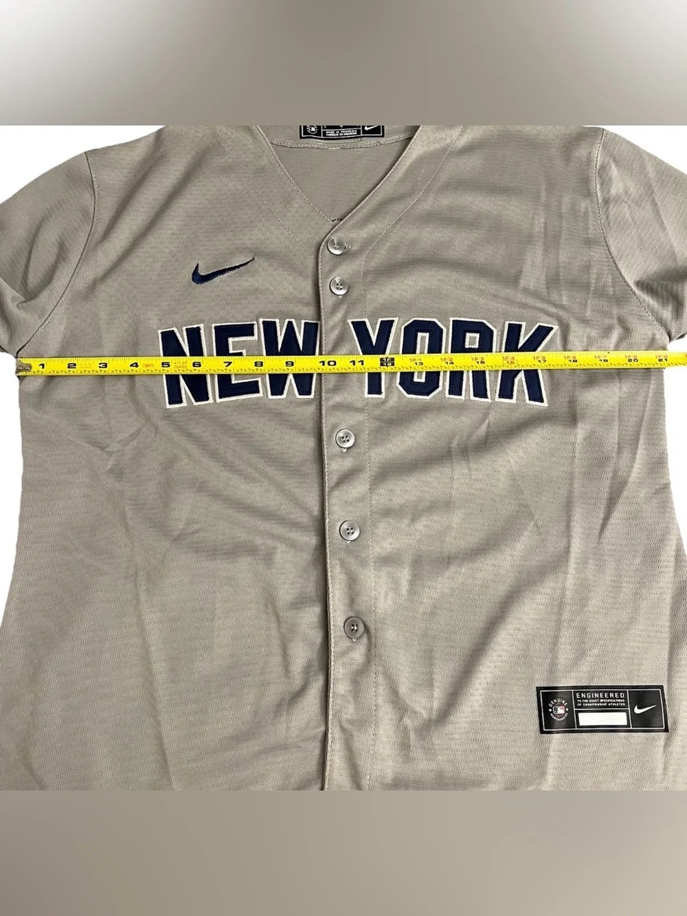 Alex Verdugo Nike New York Yankees 24 Button Down Gray Jersey Size L - Picture 4 of 7